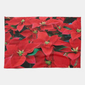 Rode Poinsettia Theedoek (Horizontaal)