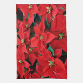 Rode Poinsettia Theedoek (Verticaal)