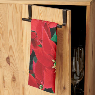 Rode Poinsettia Theedoek