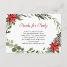 Rode poinsettia voor kerstbaby showers