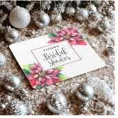 Rode Poinsettia Vrijgezellenfeest Kartonnen Onderzetters