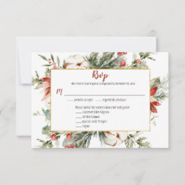 Rode Poinsettia Wintergroene Kerstmis Goud RSVP