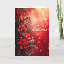 Rode Poinsettia's en Bessen Vakantie