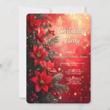Rode Poinsettia's en Bessen Vakantiefeest