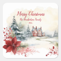 Rode Poinsettias Groene Pijnbomen Kerstmis