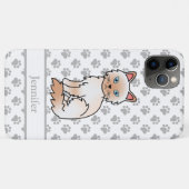 Rode Point Birmaanse / Ragdoll Cute Kat & Naam Case-Mate iPhone Case (Achterkant (horizontaal))