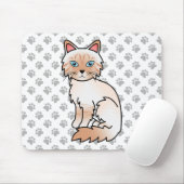 Rode Point Tabby Birman / Ragdoll Mooie Kat & Poot Muismat (Met muis)
