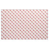 Rode poka Dots Bows op White Stof (Yard (91,4 cm))