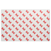 Rode poka Dots Bows op White Stof (Fat Quarter)