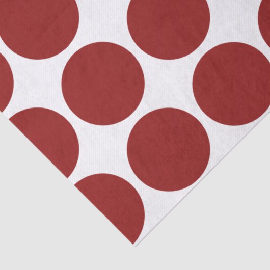 Rode poka-punten op witteboardpapier tissuepapier (Detail)