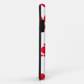 Rode pokadots Case-Mate iPhone case (Achterkant/rechts)