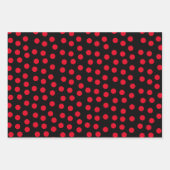 Rode pokadots inpakpapier vel (Voorkant 3)