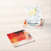 Rode polen - Abstracte kunstschilderijen Kartonnen Onderzetters (Insitu)