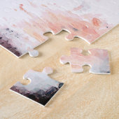 Rode polen - Abstracte kunstschilderijen Legpuzzel (Zijkant)