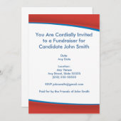 Rode politieke uitnodiging (Voorkant / Achterkant)