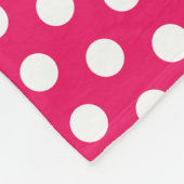 Rode polka dot aangepaste naam bord deken (Hoek)