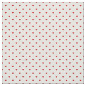 Rode polka dot harten stof (Swatch)
