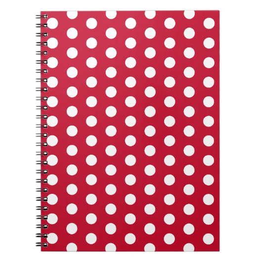 Rode Polka Dot Keuken Recept Notitieboek Cadeau (Voorkant)
