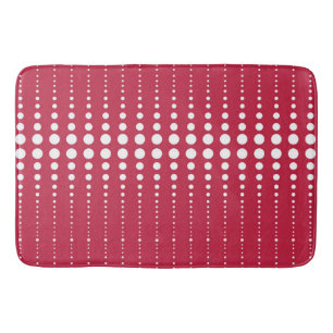 Rode polka dot, polka dot, retro polka dot badmat