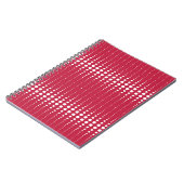 Rode polka dot, polka dot, retro polka dot, notitieboek (Linkerzijde)