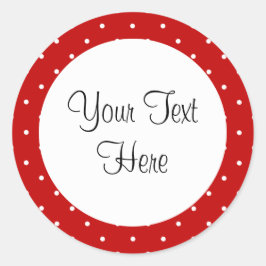 Rode Polka Dot Stickers