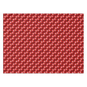 Rode Polka Dots Lace Hearts Tafelkleed (Voorkant (Horizontaal))