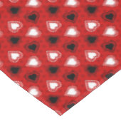 Rode Polka Dots Lace Hearts Tafelkleed (Gekanteld)