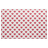 Rode polka harten wit stof (Fat Quarter)
