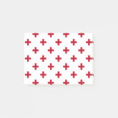 Rode polka kruist wit post-it® notes (Voorkant)