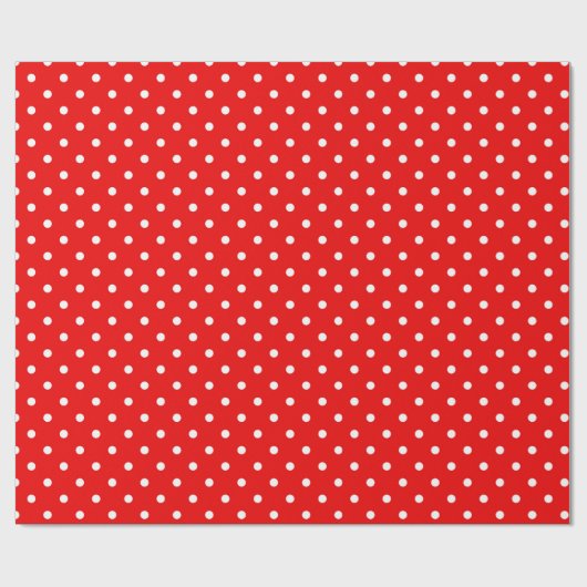 Rode polka stip cadeaupapier (Vlak)