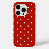 Rode polka stip Case-Mate iPhone case (Achterkant)