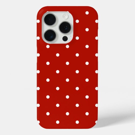 Rode polka stip Case-Mate iPhone case (Achterkant)