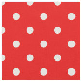 Rode polka stip stof (Close Up)