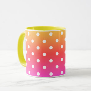 Rode polka stippen mok