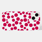 rode polka stippen op een witte achtergrond Case-Mate iPhone case (Achterkant (horizontaal))