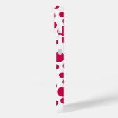 rode polka stippen op een witte achtergrond Case-Mate iPhone case (Achterkant / Links)