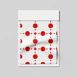 Rode polka stippen, polka stippenpatroon, stippen, stof