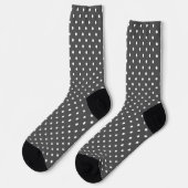 Rode polka stippen sokken (Links)