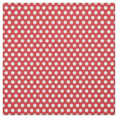 Rode polka stippen stof (Swatch)