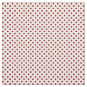 Rode polka stipt op een witte achtergrond. stof (Swatch)