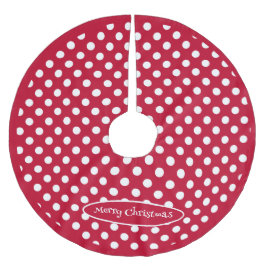 Rode + Polka witte Stippen Kerstboom Rok
