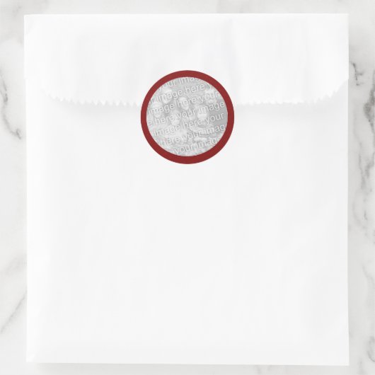 Rode Polkadot Foto Sticker Sjabloon (Tas)