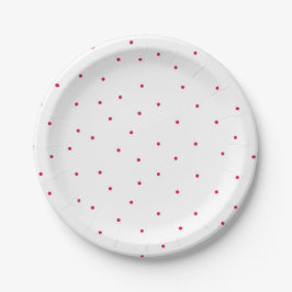 Rode Polkadot Wegwerp Partij Papier Bord