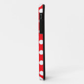 Rode Polkadots Case-Mate iPhone Case (Achterkant/links)