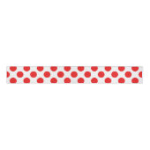 Rode Polkadots Grosgrain Lint (Voorkant)