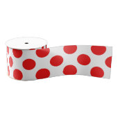 Rode Polkadots Grosgrain Lint (Spoel)