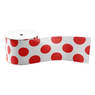 Rode Polkadots Grosgrain Lint
