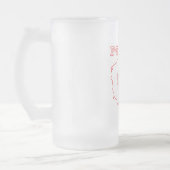 Rode Polska kaart met Eagle Matglas Bierpul (Links)