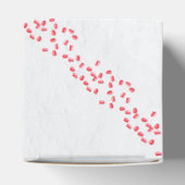 Rode Pomegranaat Botanische mediterrane bruiloft Bedankdoosjes (Bovenkant)