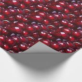 Rode Pomegranaatzaad Cadeaupapier (Hoek)